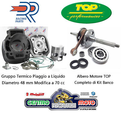 Kit 70 cc Gruppo Termico Maggiorato DR D.48 Albero Motore PIAGGIO GILERA  H2O - Ricambi Moto Cataldi