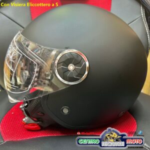 Casco 550 JFM Doppia Visiera Omologato ECE Nero Con Visiera Elicottero Scooter