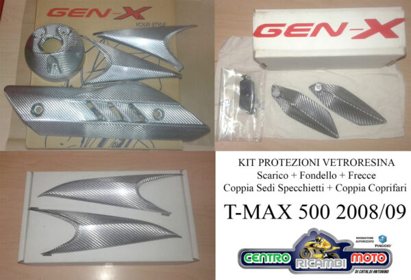 Protezioni Vetroresina Gen-X Fari Scarico Fondello Frecce Specchietti T Max 500