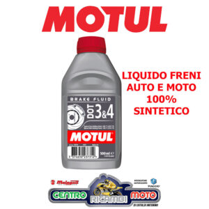 Olio Liquido Freni Motul DOT 3 & 4 100% Sintetico a Base Poliglicole Auto Moto