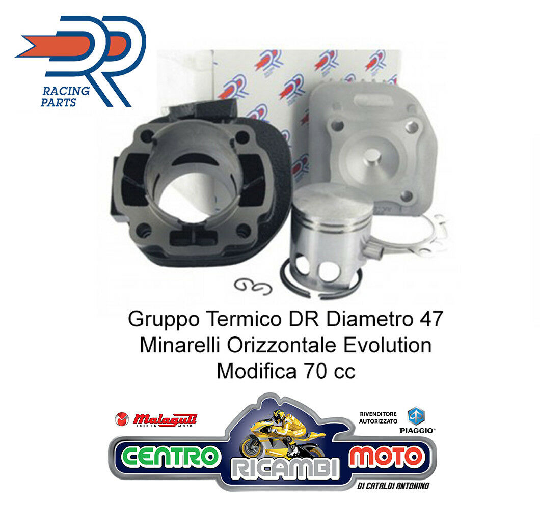 Kit Gruppo Termico DR Albero Motore TOP 70 cc MALAGUTI F12 PHANTOM 50 2T 1994 
